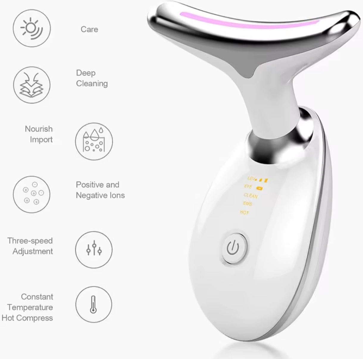 Face and neck massager