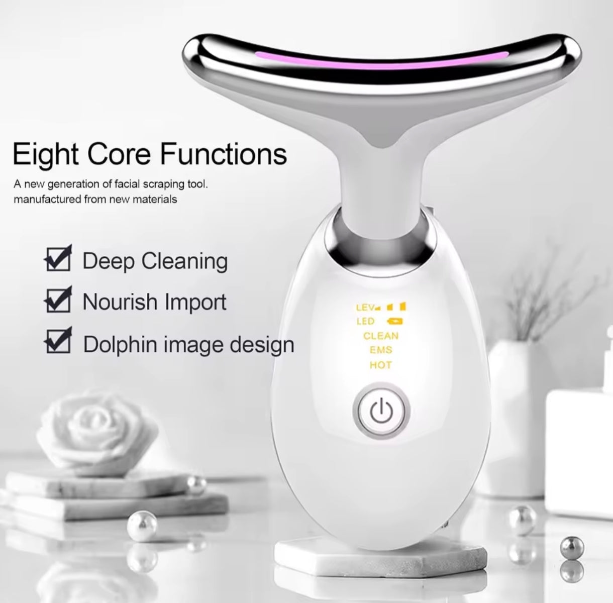 Face and neck massager