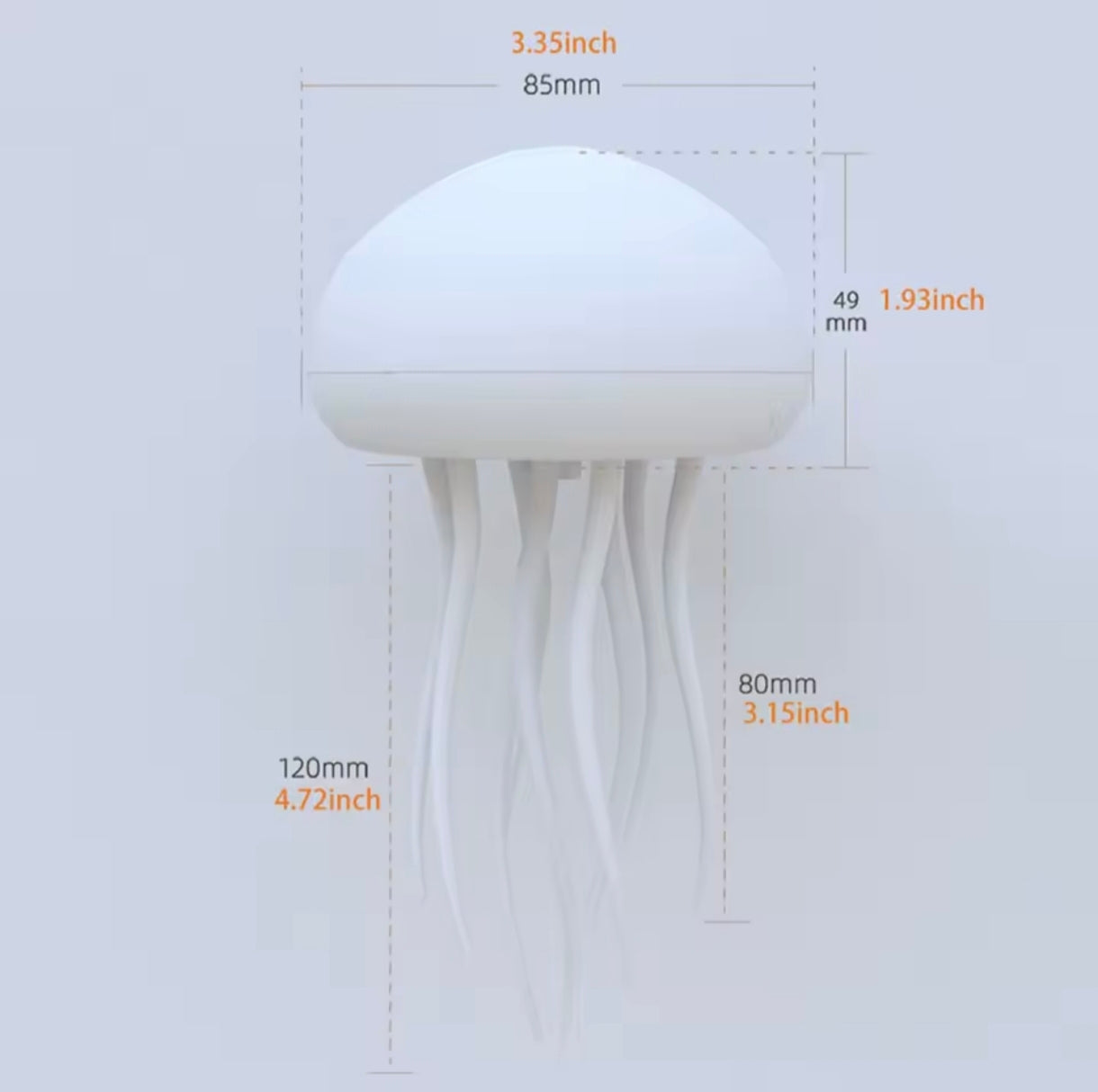 Jellyfish lamp Controlled With a voice Satisfying and relaxing.