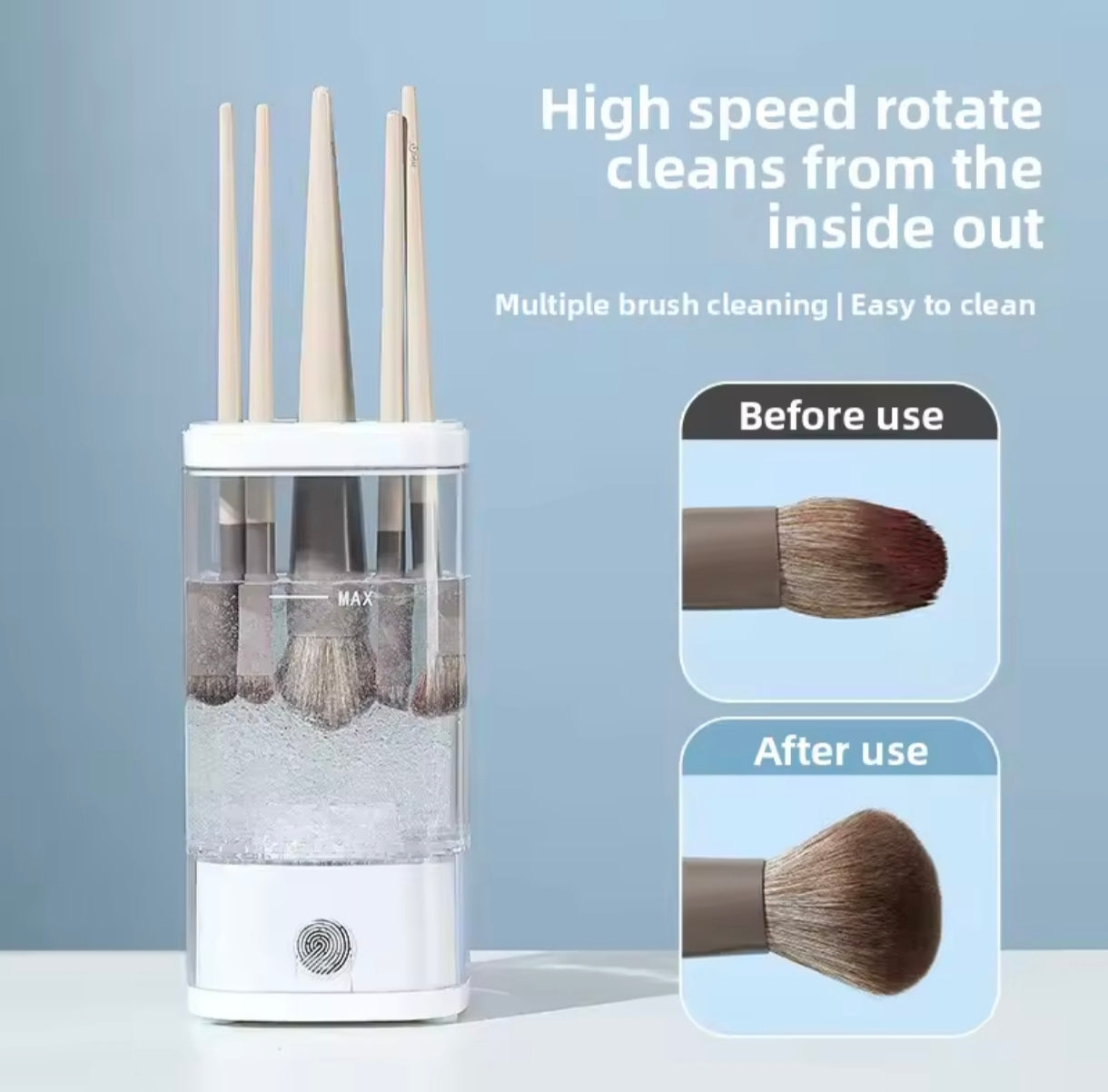 Electric cleaner for Makeup brushes. Quick-drying,Cosmetic tool