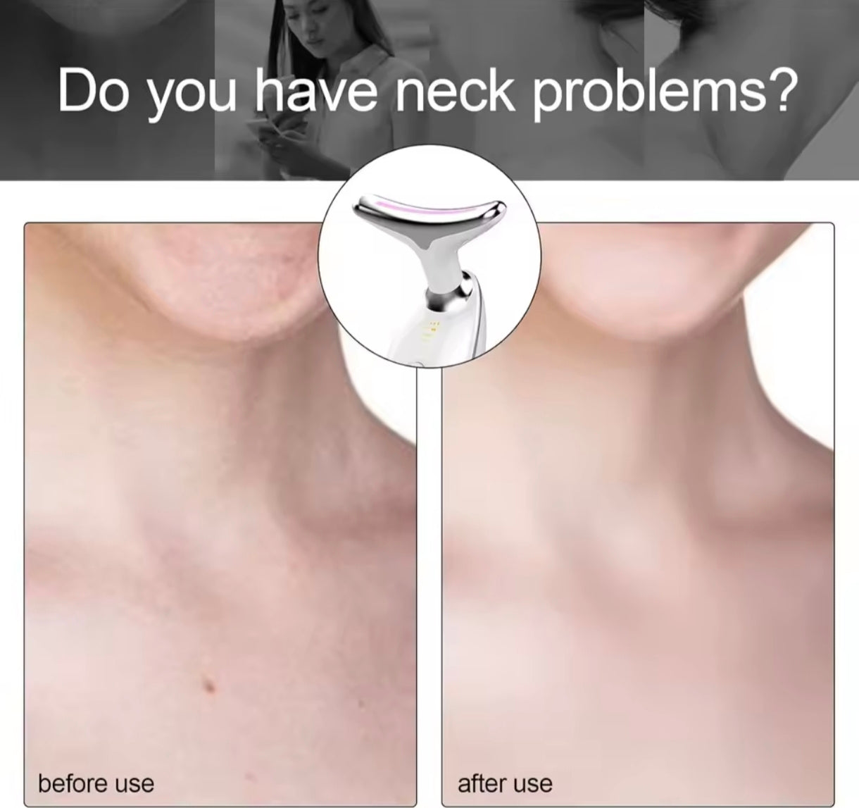 Face and neck massager